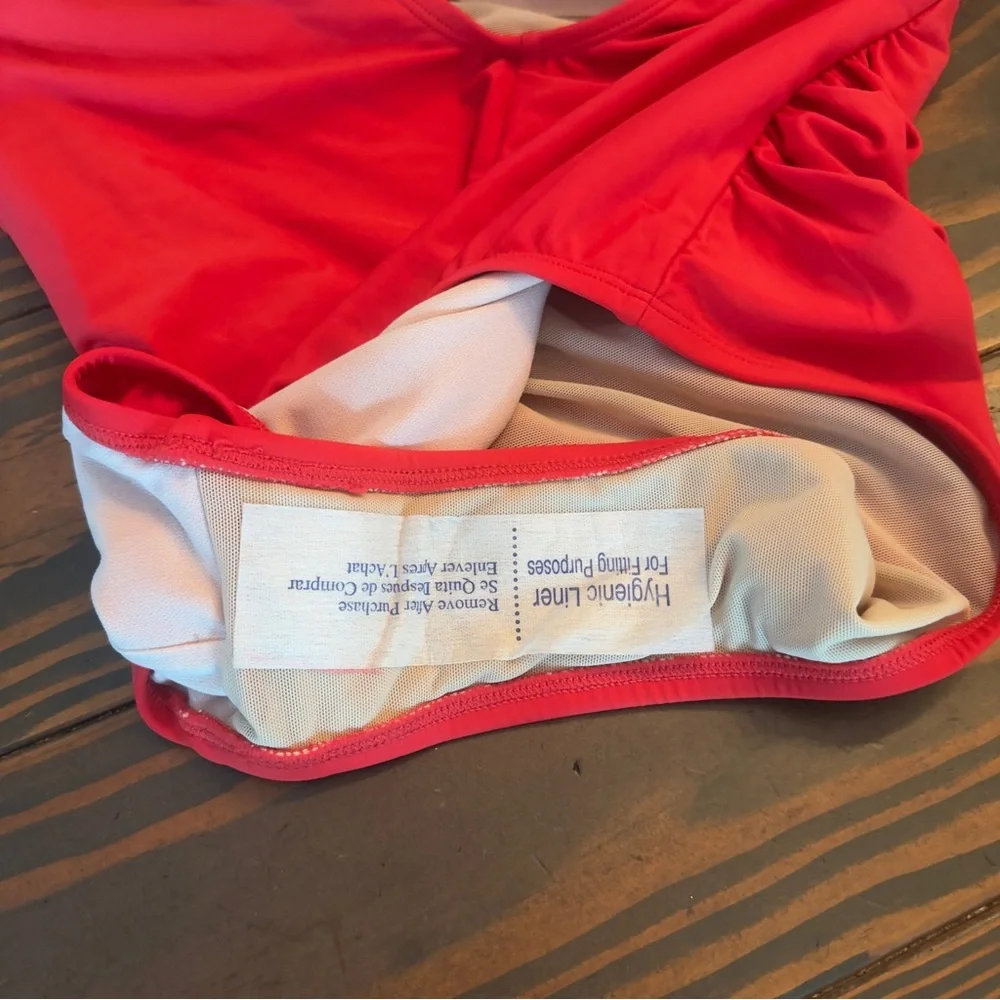 Kona Sol‎ Red Strapless U-Wire One Piece Swimsuit Size 16 NWOT